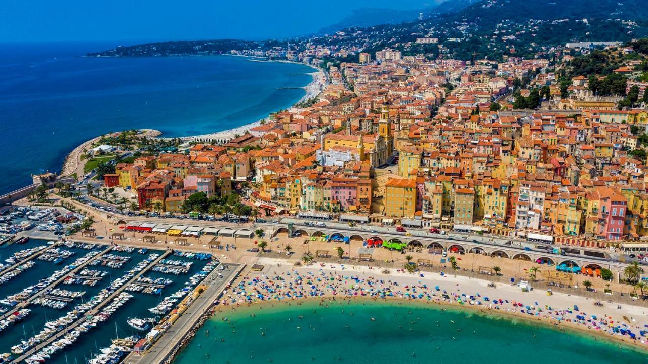 Superbe 2 Pieces Neuf A 100M De La Plage Menton Bagian luar foto